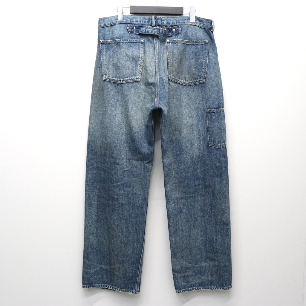 MINER'S REPAIRED DENIM WORK PANTS #AGED INDIGO [BW252-MRDWP