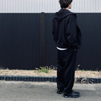 TECH SCUBA KNIT FULLZIP PARKA #BLACK [BE-41026]