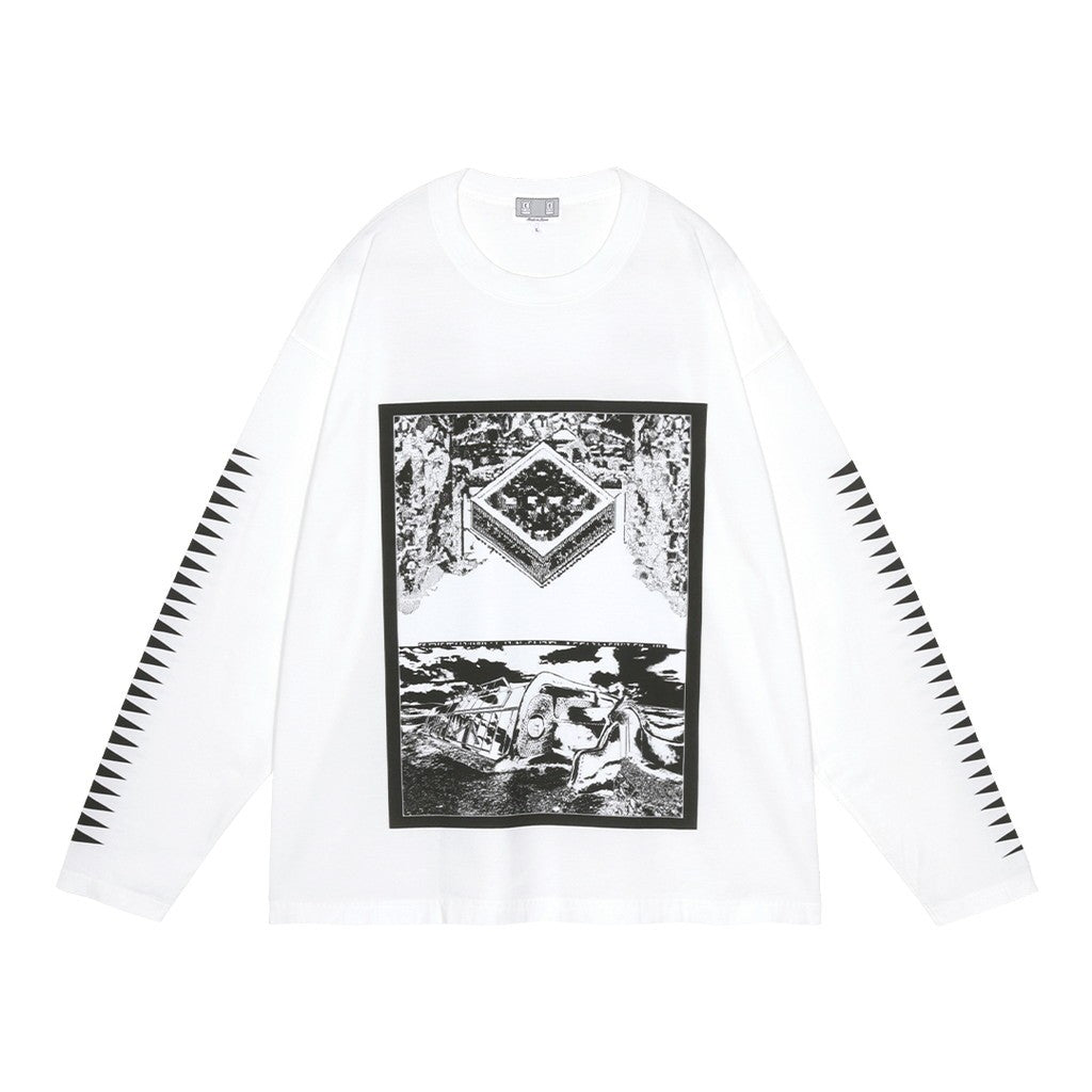CENTURY CAMEO LONG SLEEVE T #WHITE [CES28LT03]