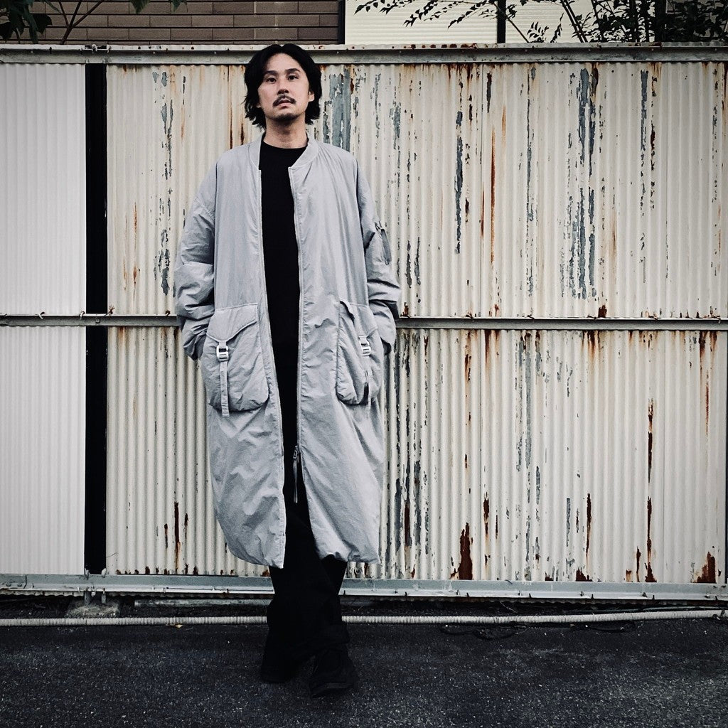 GARMENT DYE DOWN MA-1 LONG COAT 2.0 #GRAY [FST09262U0002]
