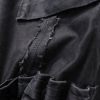 Slash Seam Twist Cargo Pants (PIGMENT DYED MOLESKIN) #BLACK [M-P2-PT13]