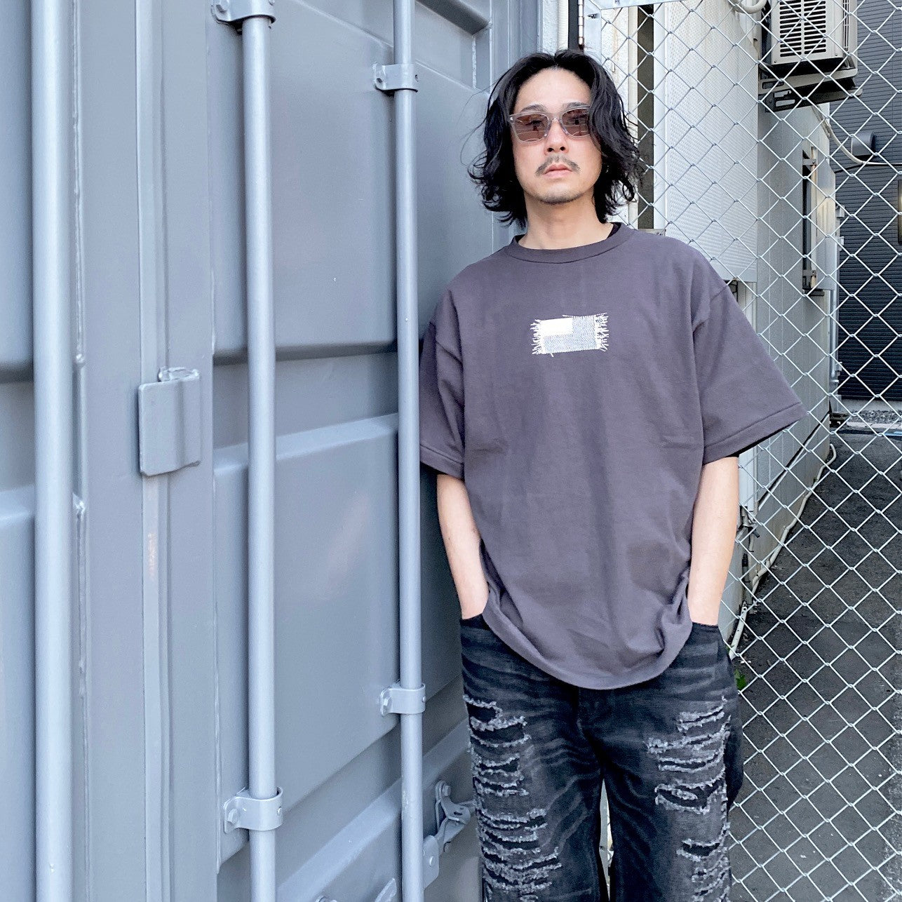 河村 kosuke | STAR &amp; BARS T 卹 #黑色 [24SS-FS-K K-02 / FS1423]