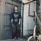 HERRINGBONE BALLOON PANTS #Olive [SS25-B06]