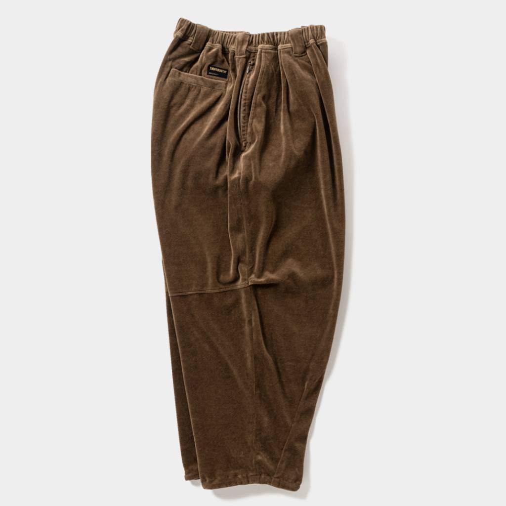 VELOUR BALLOON PANTS #Olive [SS26-B06]