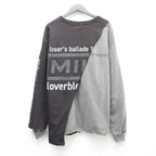 Bootleg Layered Crew Sweat (A MAN'S SHADOW) #AGED BLACK [M-P2-BG3]