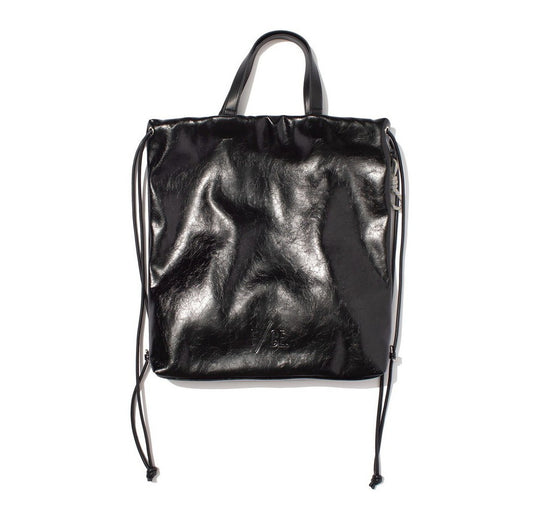 TECH LEATHER KNAPSACK TOTE #BLACK [FLE32251B0002]