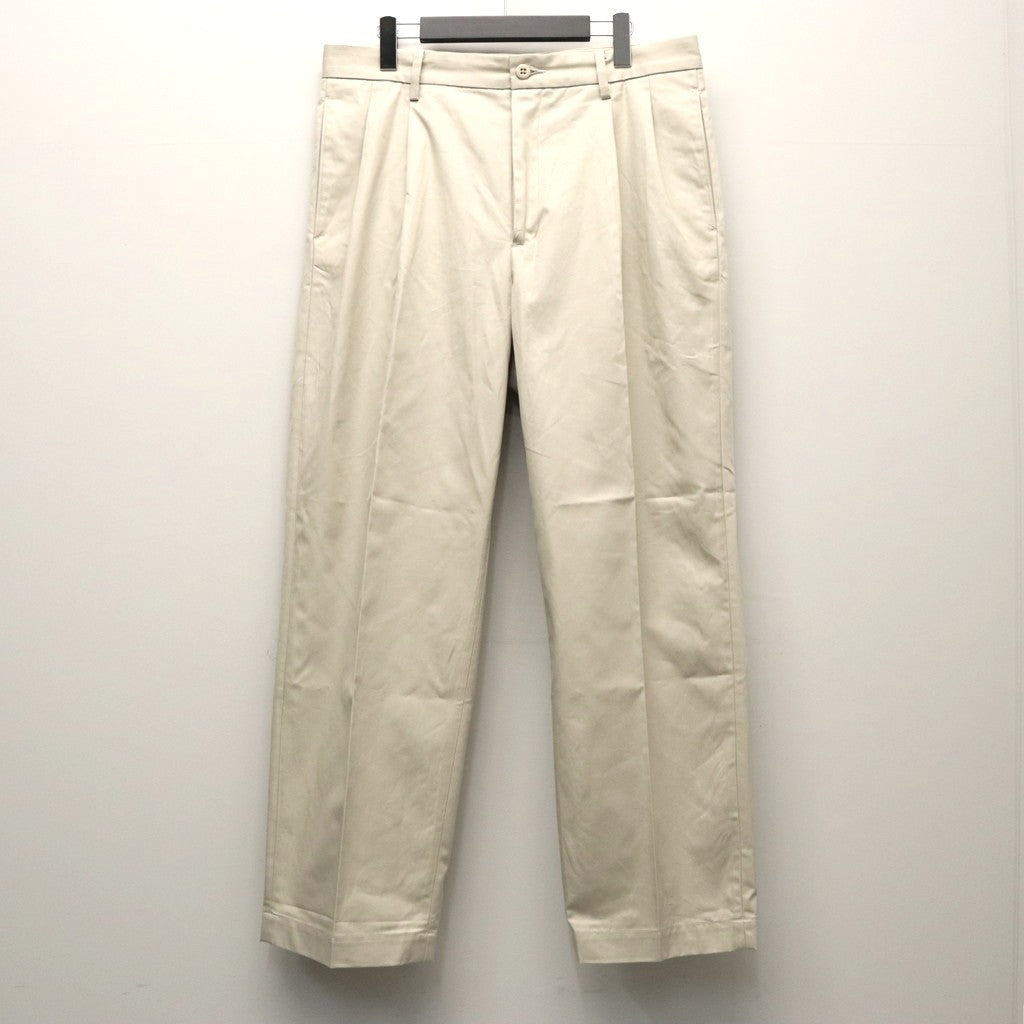 DOUBLE PLEATED CHINO TROUSERS #BEIGE [26SS-WMP-PT12]