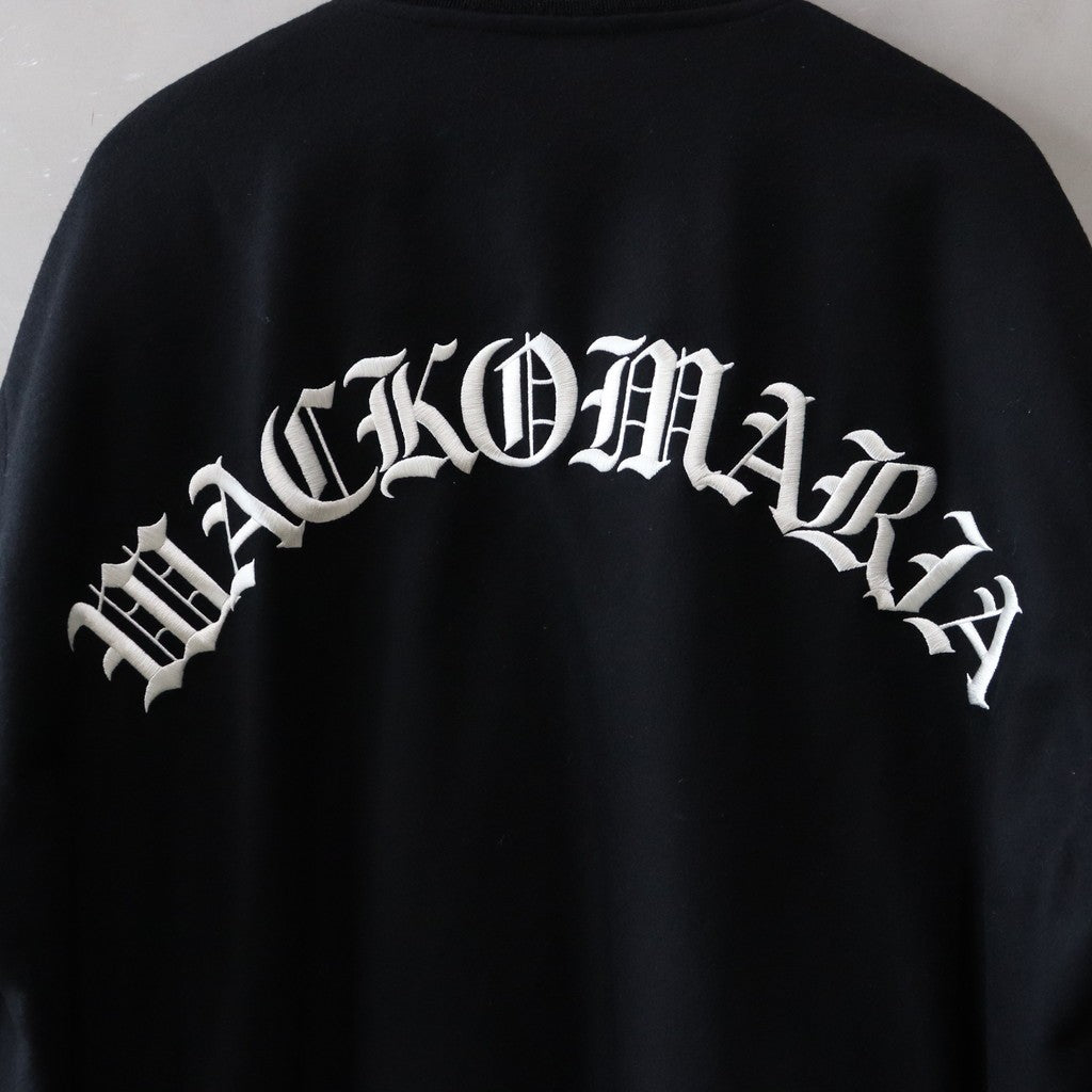 LEATHER VARSITY JACKET -B- (TYPE-2) #BLACK [24FW-WMO-BL16]