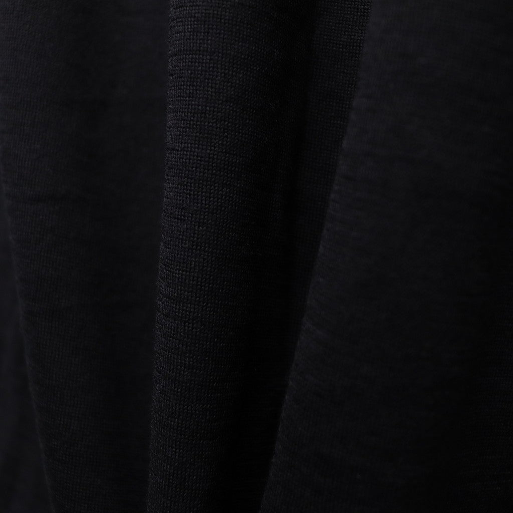 MERINO WOOL UNDER WEAR LONG T-SHIRT (LONG SLEEVE) #BLACK [TAION-U03MWMT]