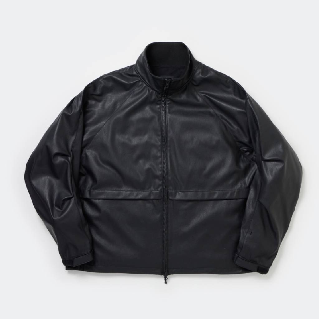TECH SYNTHETIC SKIN WINDBREAKER JACKET #BLACK [BJ-40025W]