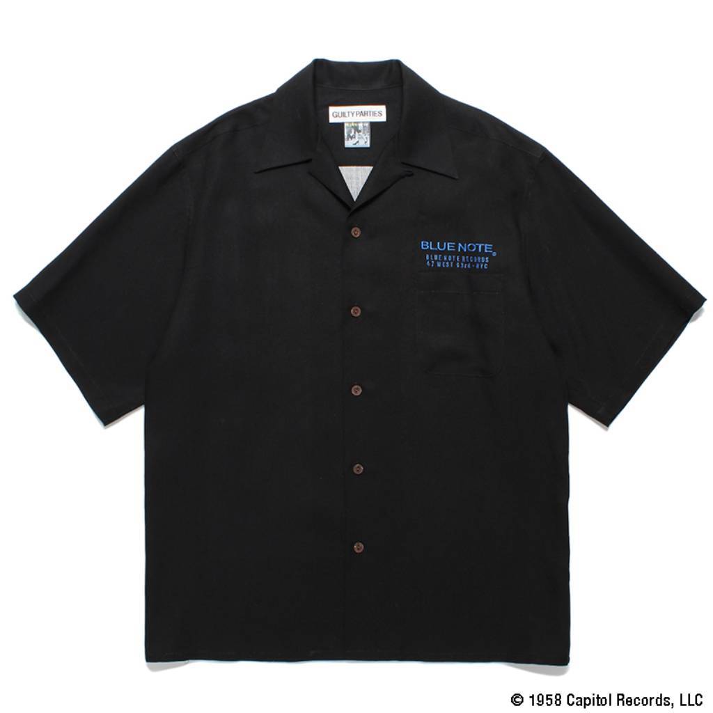 BLUE NOTE | HAWAIIAN SHIRT S/S -TYPE 2- #BLACK [BLUENOTE-WM-HI02]
