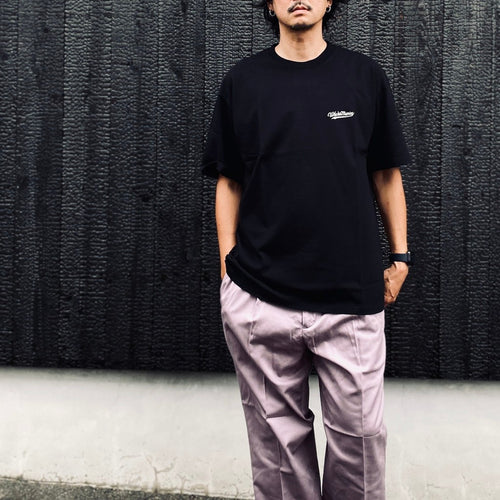 WASHED HEAVY WEIGHT CREW NECK T-SHIRT ( TYPE-9 ) #BLACK [26FW-WMT-WT10]