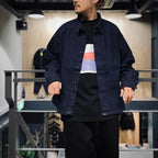 DENIM SHORT SHIRT JACKET #INDIGO [CES27JK11]