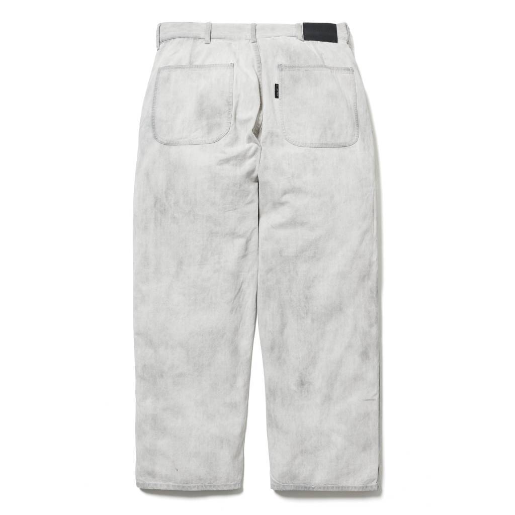 漂白寬鬆油漆工褲 #灰色 [25SS-FS-09 / FS1703]