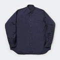 TECH REGULAR COLLAR SHIRT L/S #NAVY [BE-83025W]