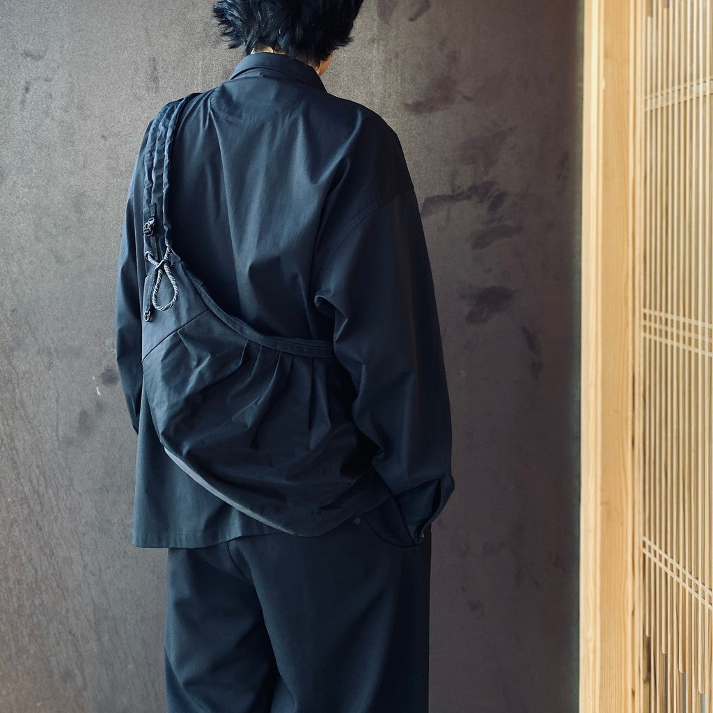 TEXTURED TWILL BODY BAG #BLACK [FTT36262B0007]
