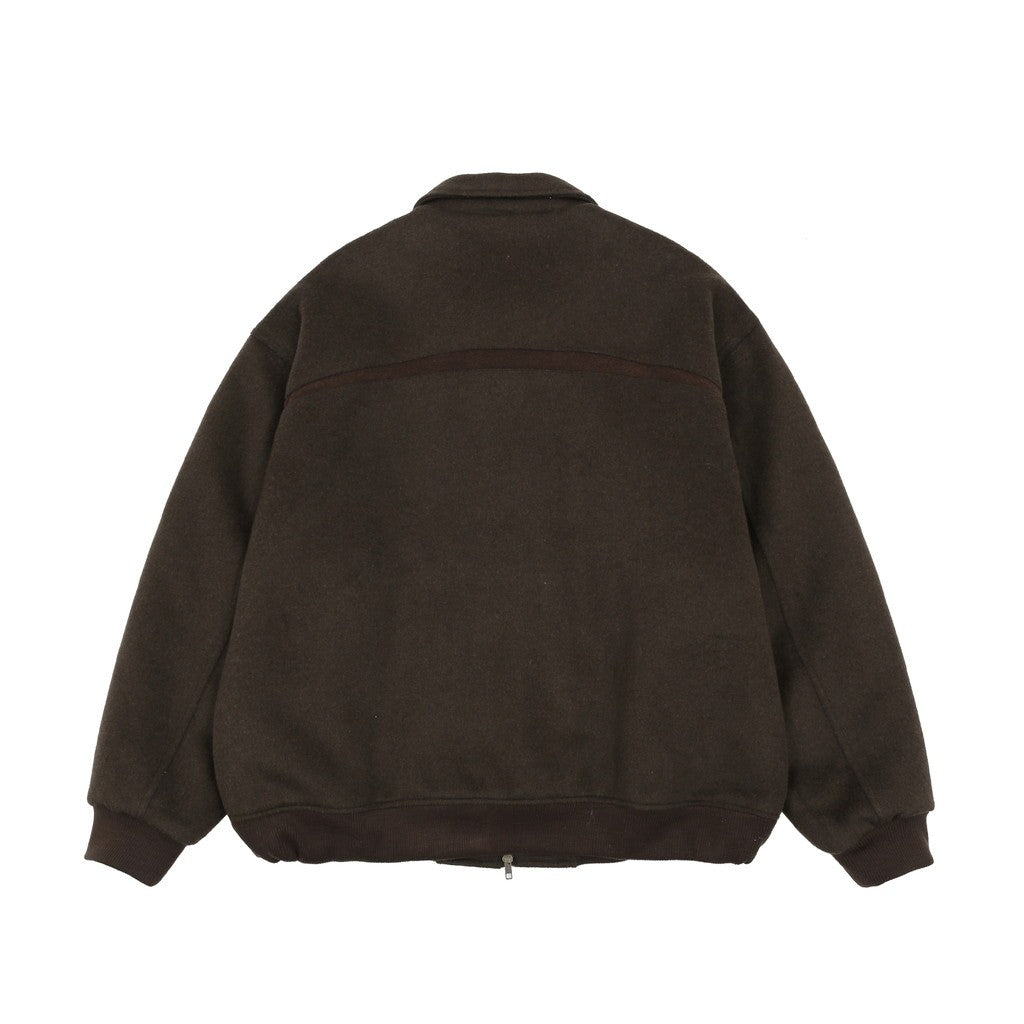 INSULATED WOOL BLOUSON JACKET #MOCHA [HOD25AWIWBJK]