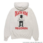DEATH ROW RECORDS | WASHED MIDDLE WEIGHT FULL ZIP HOODED SWEAT SHIRT #IVORY [DEATHROW-WM-SS01]