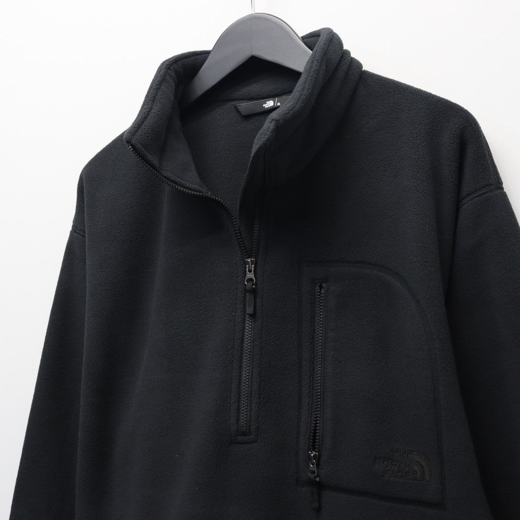 野戰抓絨半拉鍊衫 #K / 黑色 [NL62531]