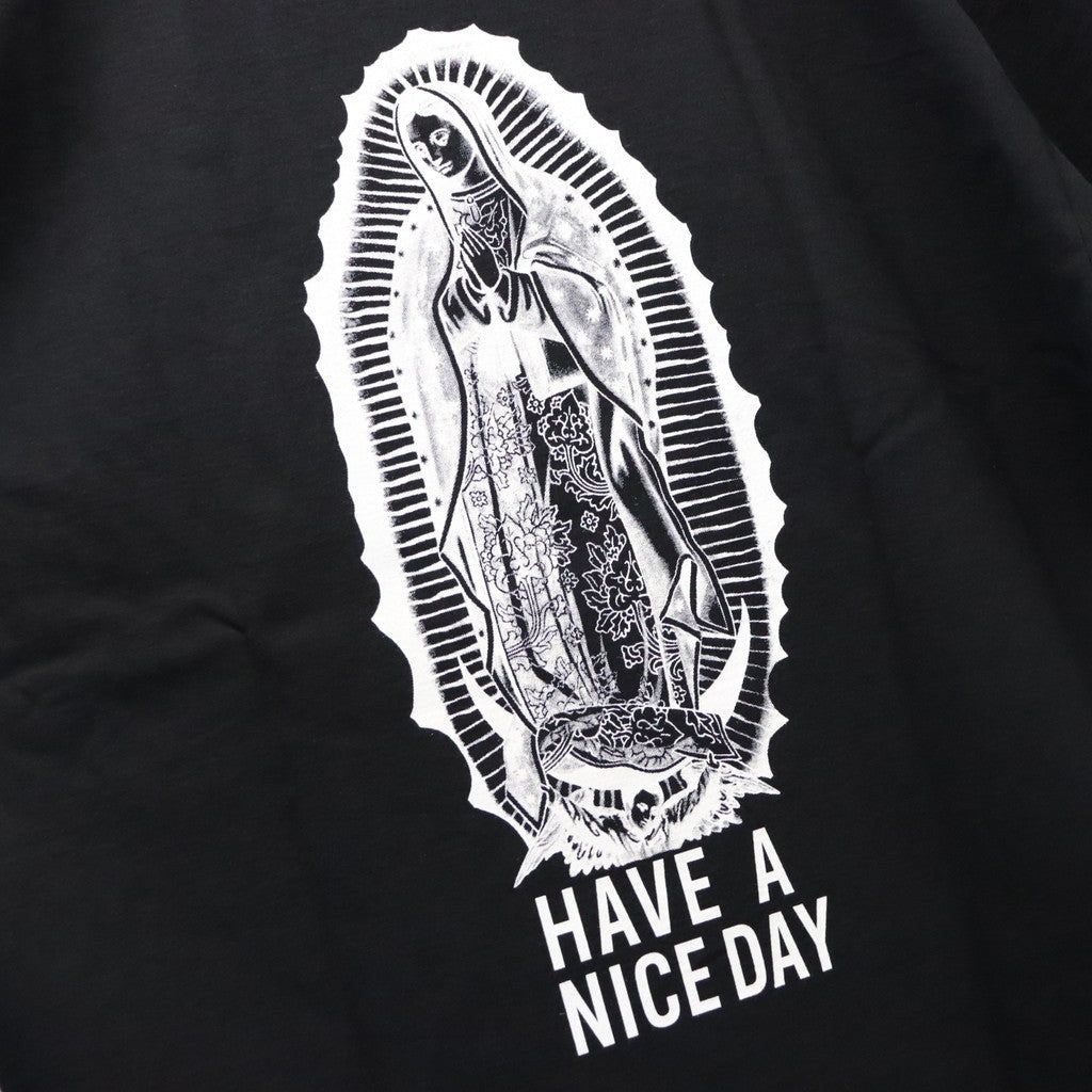 WASHED HEAVY WEIGHT CREW NECK T-SHIRT ( TYPE-1 ) #BLACK/WHITE [26FWE-WMT-WT01]
