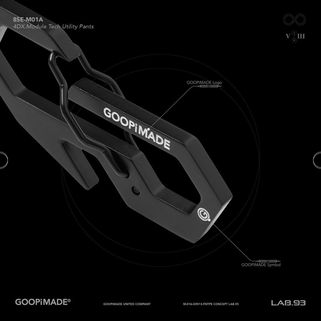 "8SE-M01A" GOOPiMADE THE 8 金屬配件 #黑色 [GOOPI-24AW-OCT-04]