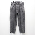 DENIM BAGGY PANTS #BLACK CHEMICAL [GH5S013D]