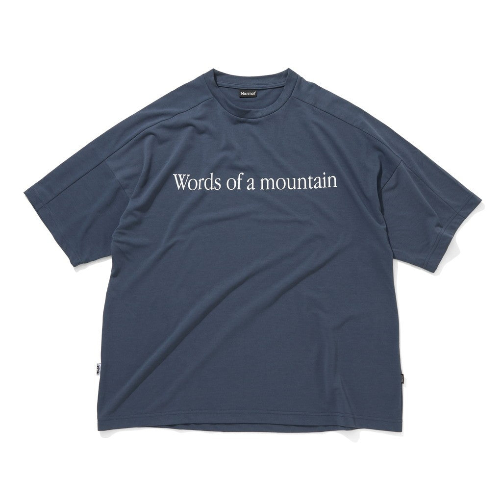 MARMOT | MMWCCC EVERYWHERE T-SHIRT_WORDS OF MOUNTAIN #BLUE [CCC-251C005]