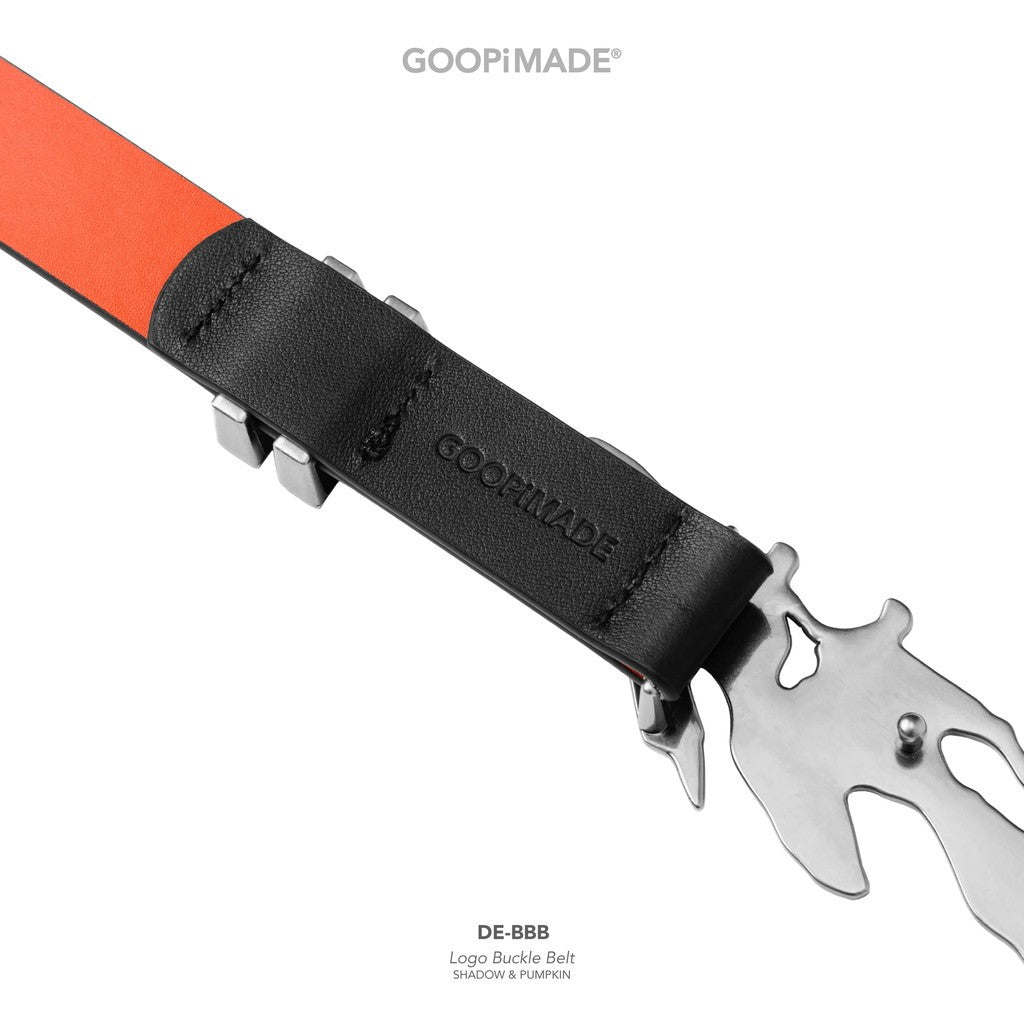 DE-BBB Logo Buckle Belt #Shadow & Pumpkin [GOOPI-26SS-MAY-02]
