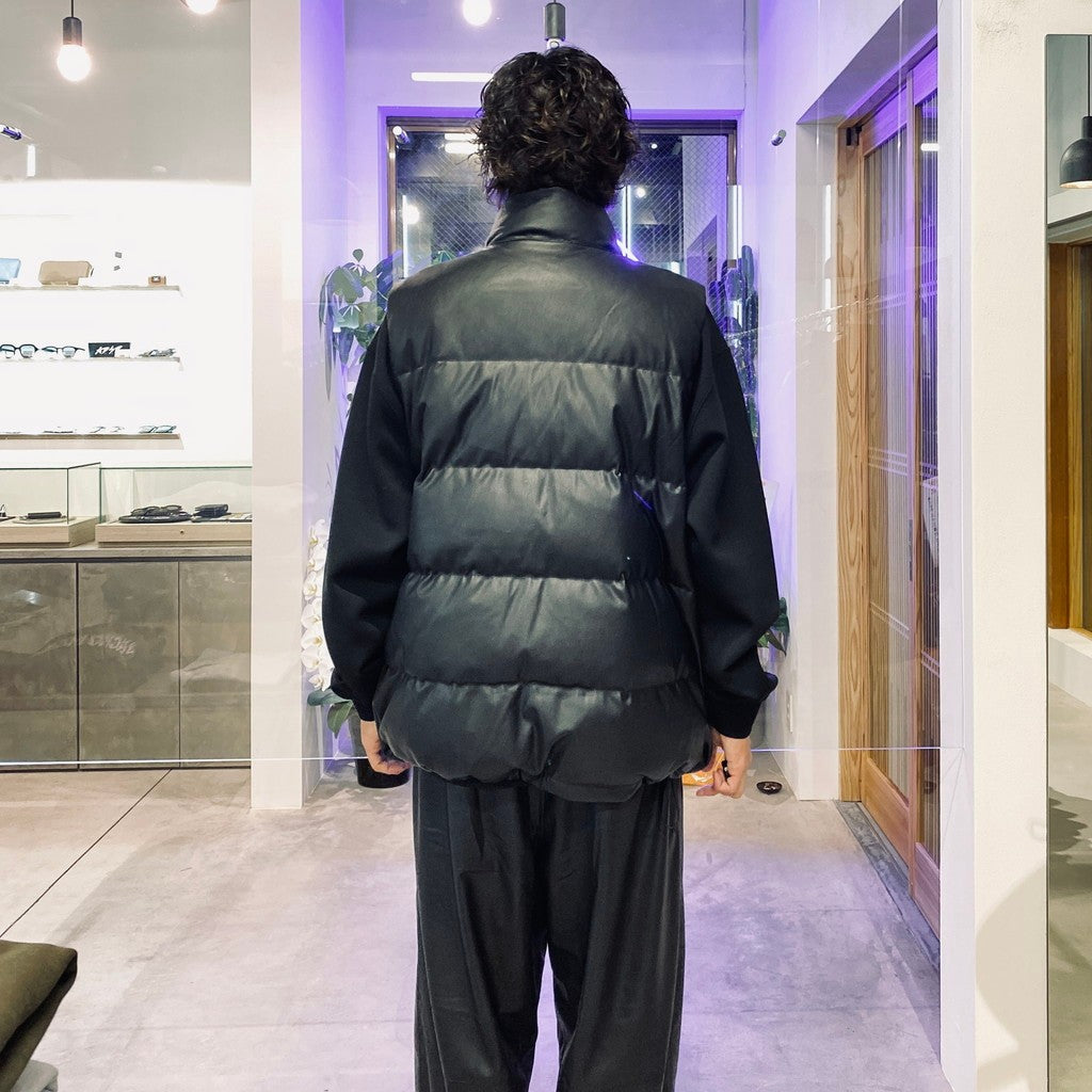 TECH 2WAY SYNTHETIC SKIN DOWN JACKET #BLACK [BW-41025W]