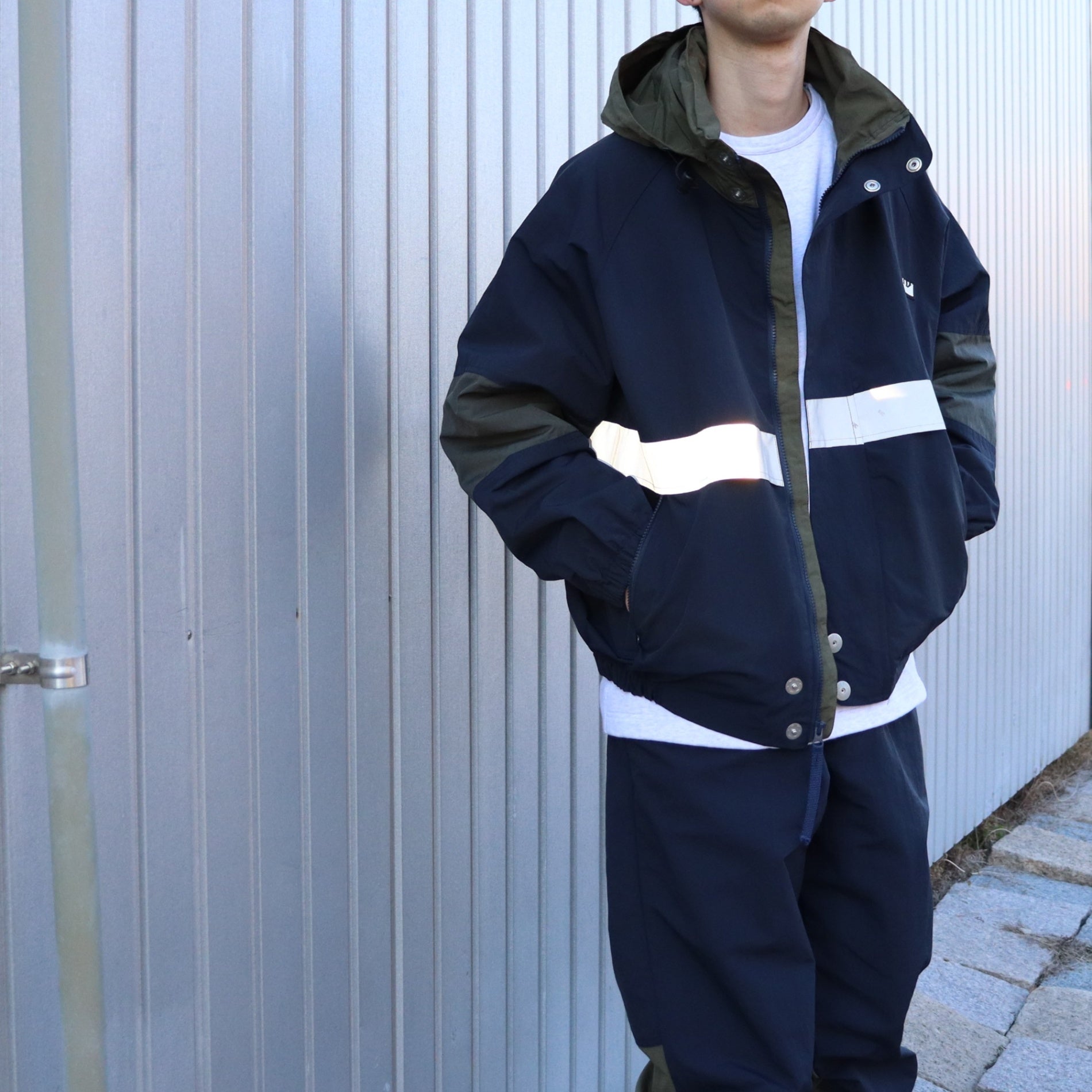 反光膠帶航海夾克 #海軍藍 [CES28JK12]