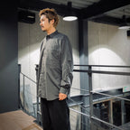 TECH TRAVEL SHIRT #CHARCOAL [BE-64025]