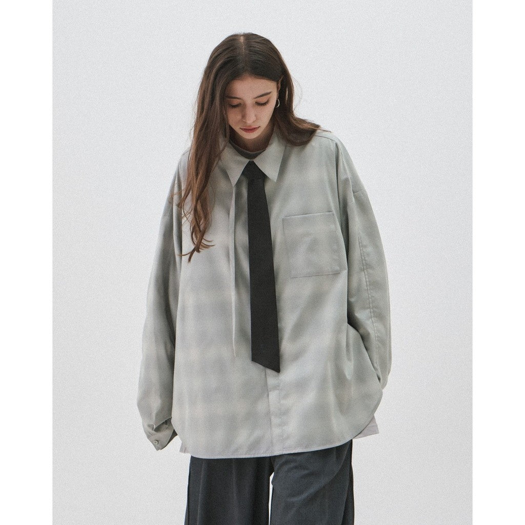 「MA-GSR」模式 Architekt GM 格紋領帶 #BK [GOOPI-24AW-SEP-02]