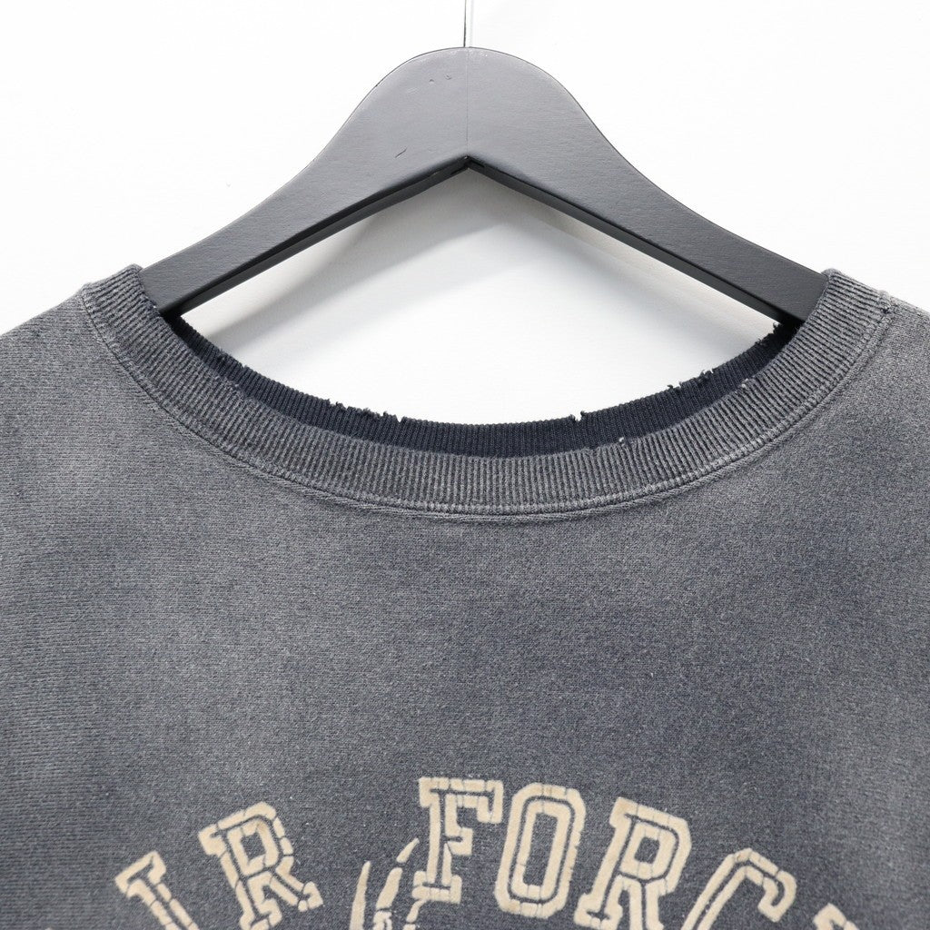 U.S. AIR FORCE EAGLE SWEATSHIRT AGED #AGED BLACK [BW252-UAES]