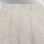 DOUBLE PLEATED CHINO TROUSERS #WHITE [23FW-WMP-PT01]