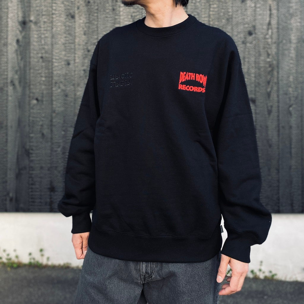 DEATH ROW RECORDS | HEAVY WEIGHT CREW NECK SWEAT SHIRT #BLACK [DEATHROW-WM-SS06]