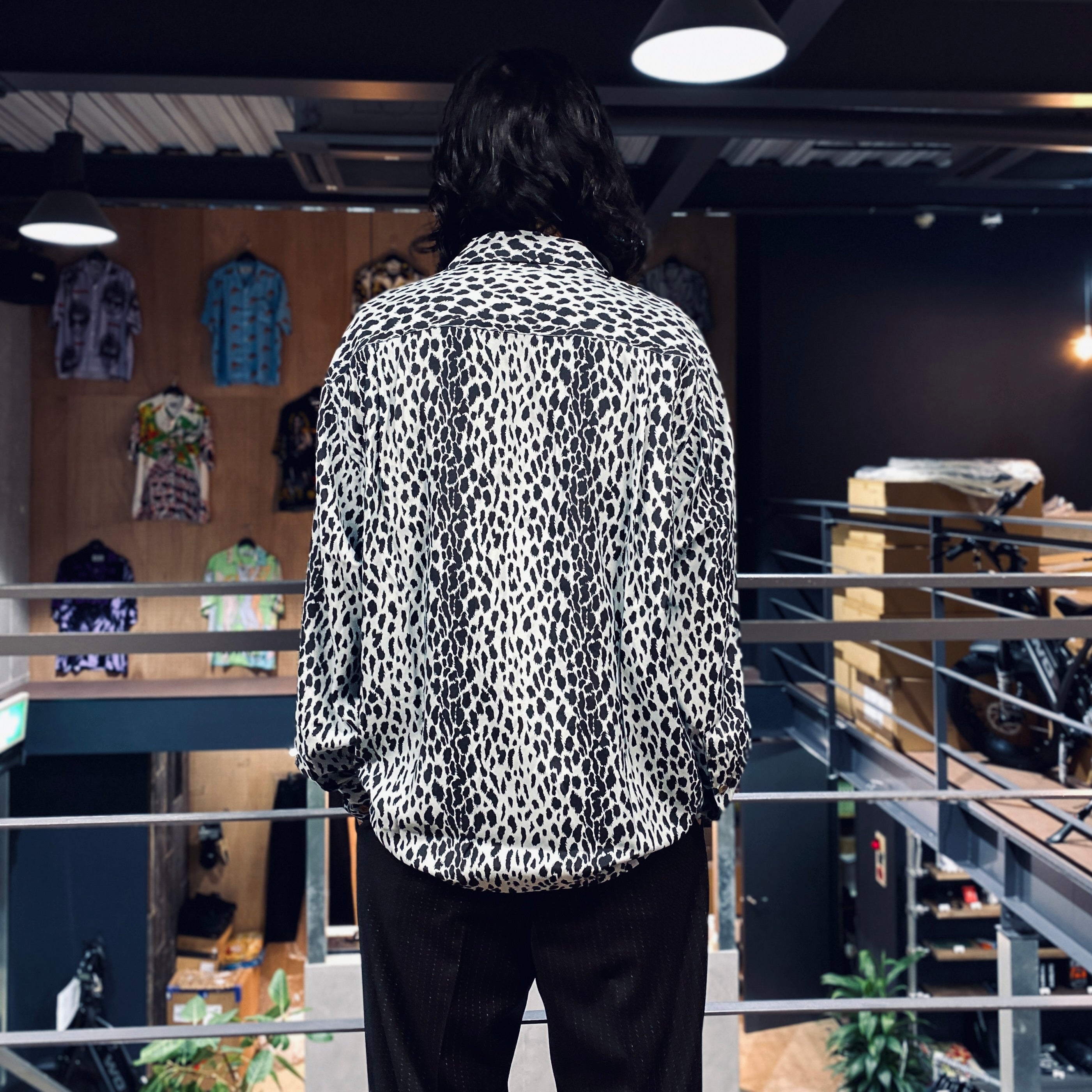 HAWAIIAN SHIRT L/S -TYPE 4- #BLUE [23FW-WMS-HI07]