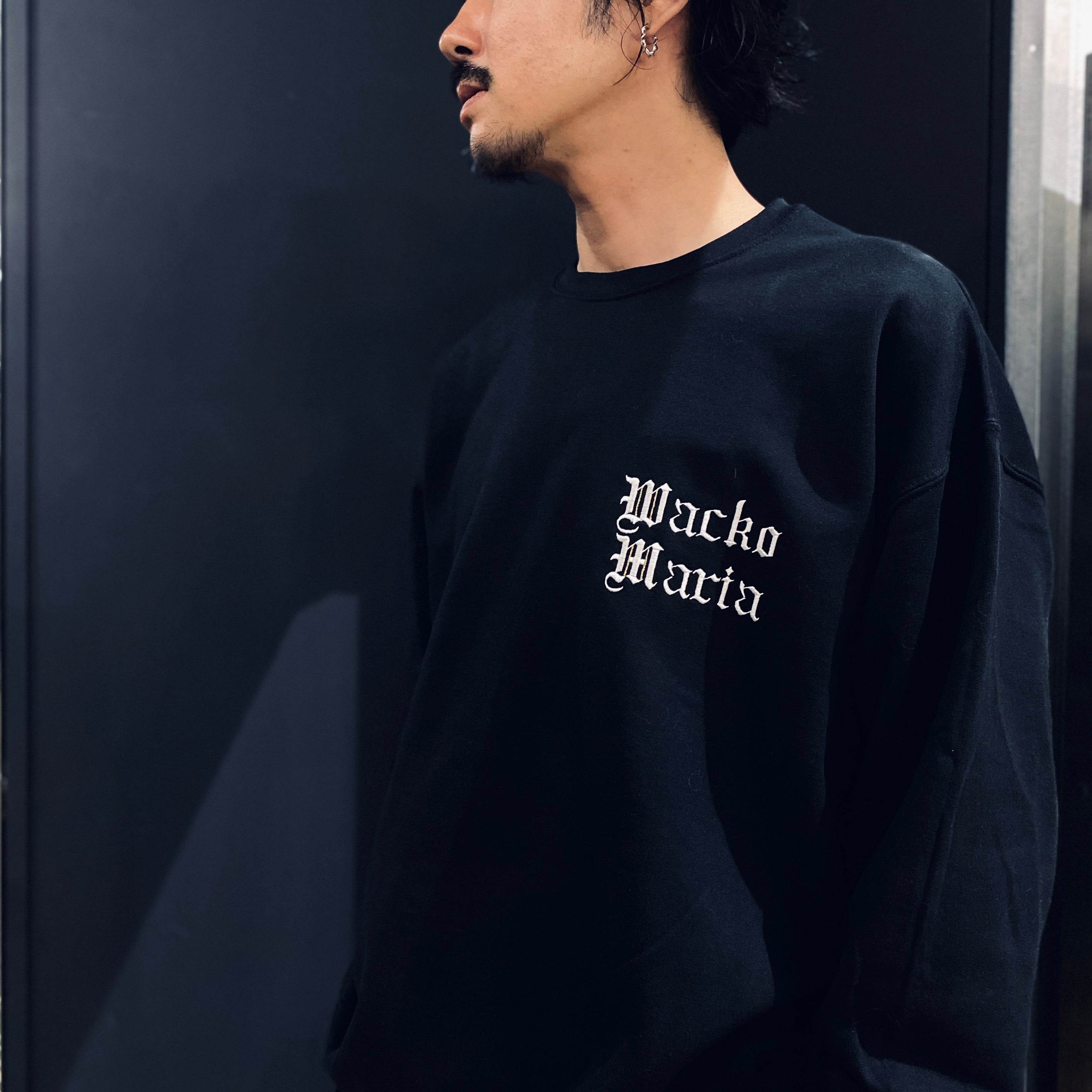 CREW NECK SWEAT SHIRT -TYPE 8- #BLACK [23FW-WMC-SS16]