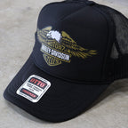 哈雷戴維森 | 尖叫鷹彎簷貼片帽 #黑色 / 黑色 [HD25SS-CAP-01]