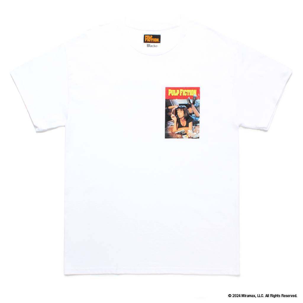 PULP FICTION | CREW NECK T-SHIRT (TYPE-5) #WHITE [PF-WM-TEE07]