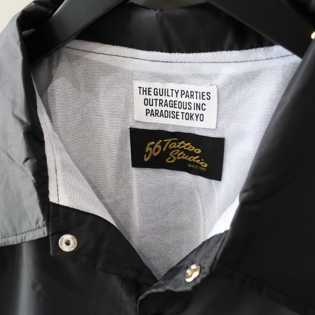 56 TATTOO STUDIO | COACH JACKET #BLACK [56TS-WM-BL07]