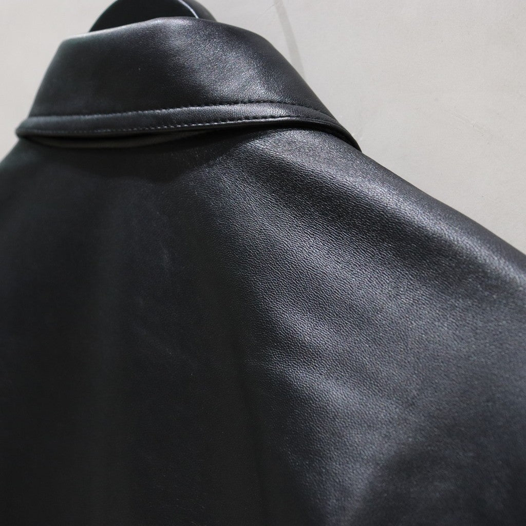 SINGLE RIDERS LEATHER JACKET (TYPE-2) #BLACK [24FW-WMO-BL06]