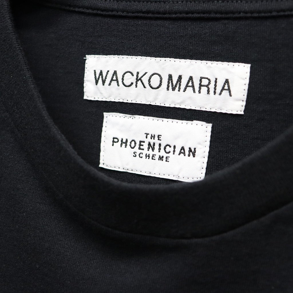 THE PHOENICIAN SCHEME | WASHED HEAVY WEIGHT CREW NECK T-SHIRT ( TYPE-2 ) #BLACK [TPS-WM-WT02]