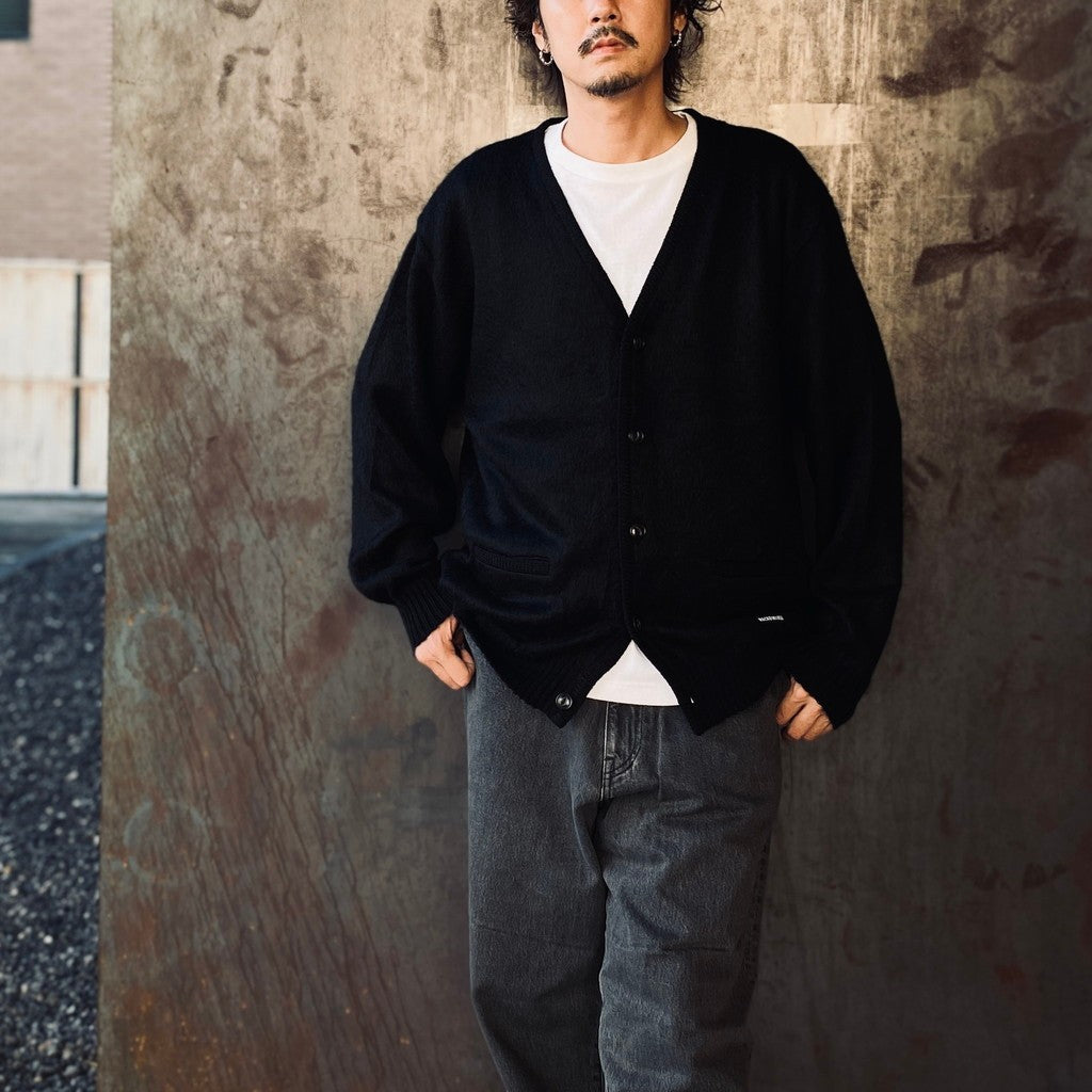MOHAIR CARDIGAN #BLACK [25FW-WMK-KN20]
