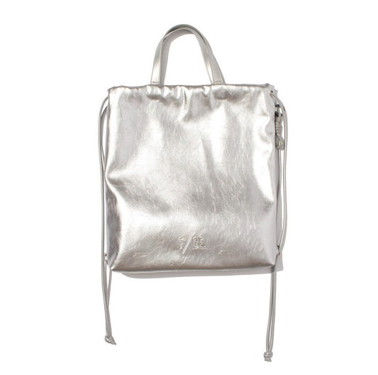 TECH LEATHER KNAPSACK TOTE #SILVER [FLE32251B0002]