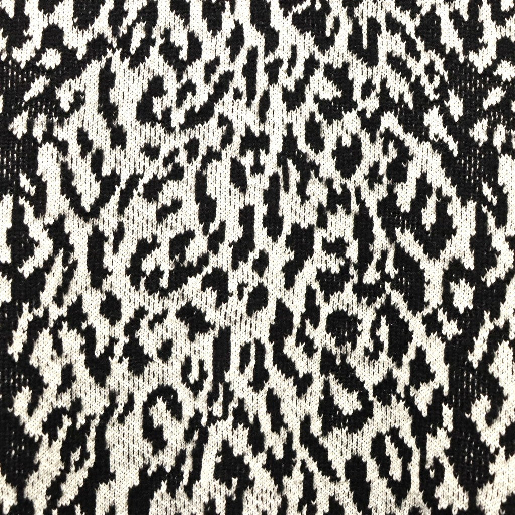 LEOPARD JACQUARD CARDIGAN ( TYPE-1 ) #WHITE [26SS-WMK-KN14]