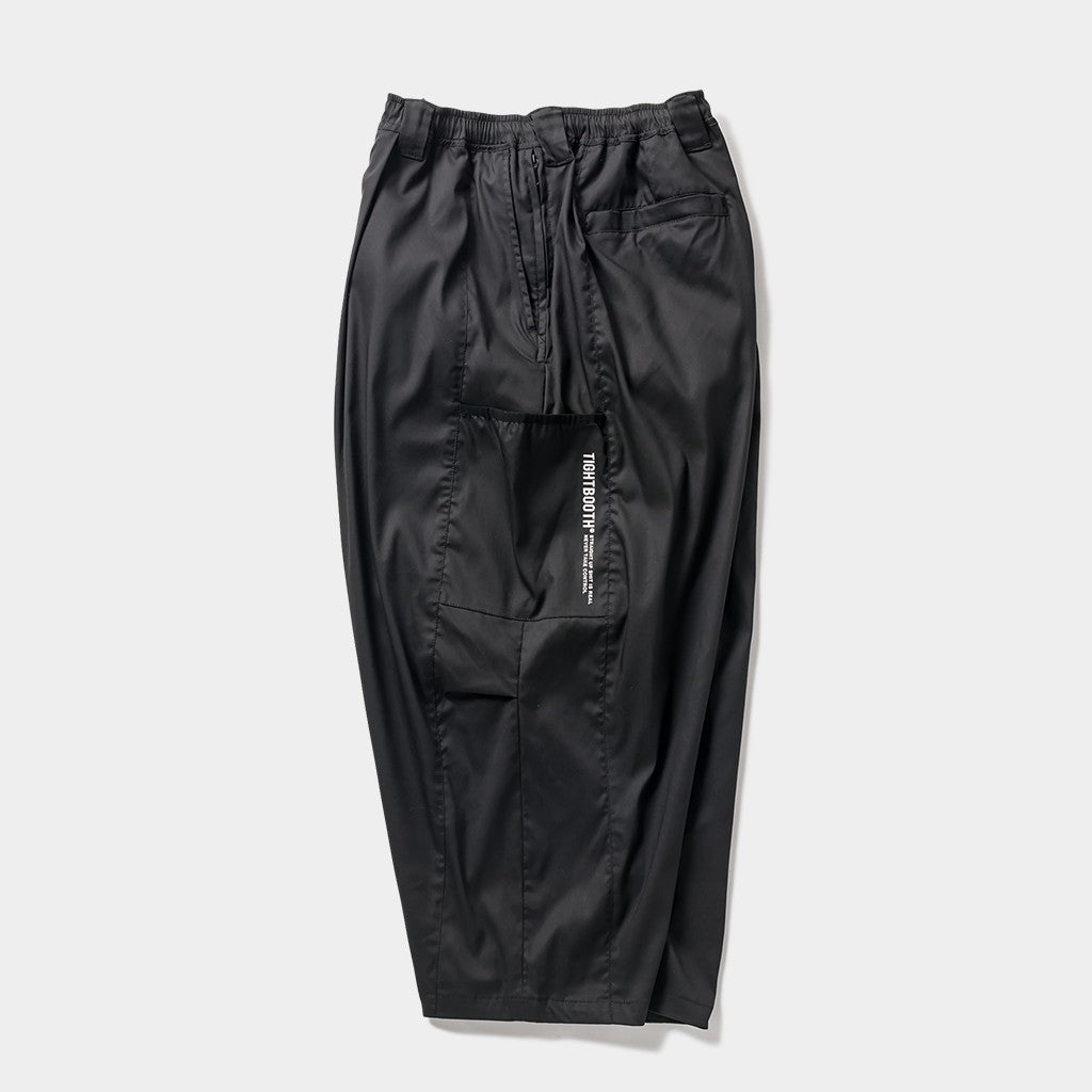 STRIPE CROPPED CARGO PANTS #Black [SU24-B07]