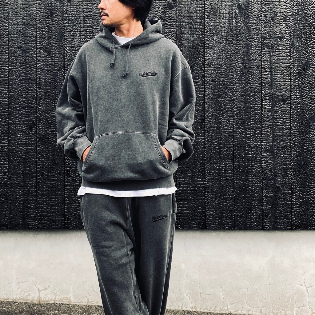 WASHED MIDDLE WEIGHT PULLOVER HOODED SWEAT SHIRT #GRAY [26FWE-WMC-SS02]