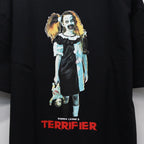 TERRIFIER | WASHED HEAVY WEIGHT CREW NECK T-SHIRT ( TYPE-4 ) #BLACK [TERRIFIER-WM-WT04]