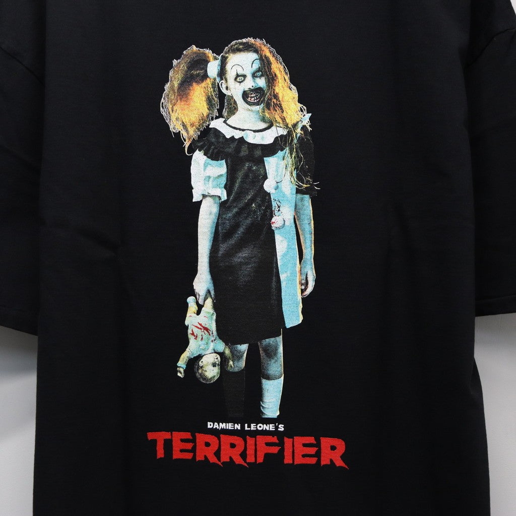 TERRIFIER | WASHED HEAVY WEIGHT CREW NECK T-SHIRT ( TYPE-4 ) #BLACK [TERRIFIER-WM-WT04]