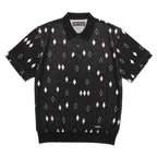 DIAMOND KNIT POLO SHIRT #BLACK [25SS-WMK-KN21]